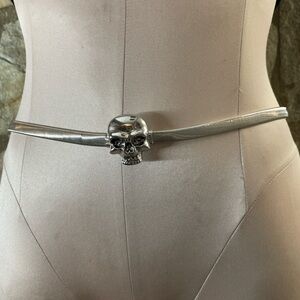 Skull Metal Stretch Belt